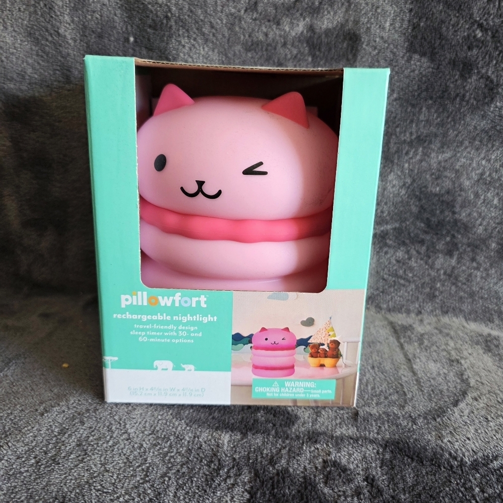 New Target Christmas Pillowfort Kid's Portable Calming Silicone Night Light Cat
